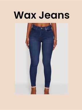 Wax Jean Slim High-Rise Skinny Jeans in Indigo Size 22
